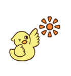 ちょっとゆるめなアヒルスタンプ（個別スタンプ：9）