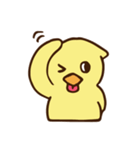 ちょっとゆるめなアヒルスタンプ（個別スタンプ：24）