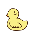 ちょっとゆるめなアヒルスタンプ（個別スタンプ：28）