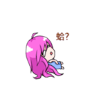 The purple hair girl's one day 2（個別スタンプ：29）