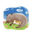 Capybara and Guinea pigs（個別スタンプ：40）