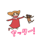 はなちゃんとくまさん（個別スタンプ：4）
