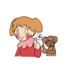 はなちゃんとくまさん（個別スタンプ：16）