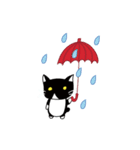 ちょっとふてぶてしいパンダみたいな猫（個別スタンプ：26）