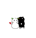 ちょっとふてぶてしいパンダみたいな猫（個別スタンプ：28）