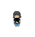 ちょっとふてぶてしいパンダみたいな猫（個別スタンプ：35）