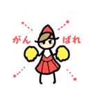 白い小人さんスタンプ（個別スタンプ：10）