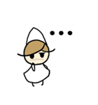 白い小人さんスタンプ（個別スタンプ：28）