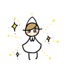 白い小人さんスタンプ（個別スタンプ：32）