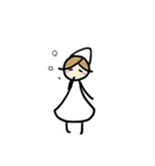 白い小人さんスタンプ（個別スタンプ：35）
