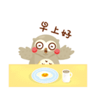 Cute Owl Life（個別スタンプ：9）