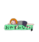 働く女の子（個別スタンプ：3）