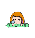 働く女の子（個別スタンプ：6）