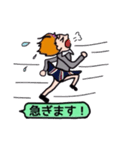 働く女の子（個別スタンプ：14）