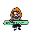 働く女の子（個別スタンプ：18）