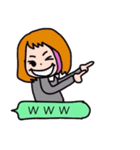 働く女の子（個別スタンプ：35）