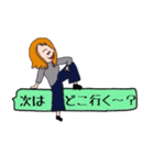 働く女の子（個別スタンプ：36）