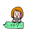働く女の子（個別スタンプ：37）