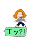 働く女の子（個別スタンプ：40）