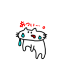 口が曲がったネコ。（個別スタンプ：24）