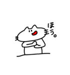 口が曲がったネコ。（個別スタンプ：36）
