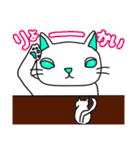 かぶり物のネコ×ねこ 2（個別スタンプ：2）