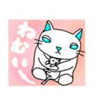 かぶり物のネコ×ねこ 2（個別スタンプ：3）