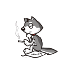 Furry Grey in Pause Break（個別スタンプ：36）