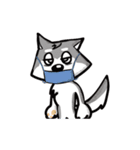 Furry Grey in Pause Break（個別スタンプ：37）