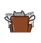 Furry Grey in Pause Break（個別スタンプ：38）