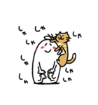 しろいいきものときどきねこ（個別スタンプ：34）