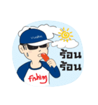 Fishing Boy with Chinglew（個別スタンプ：8）
