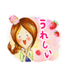 美嘉【可愛い パティシエール】（個別スタンプ：3）