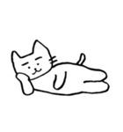白猫のねこ丸（個別スタンプ：1）