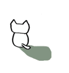 白猫のねこ丸（個別スタンプ：3）