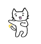 白猫のねこ丸（個別スタンプ：4）