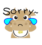 Wow  " Cow "（個別スタンプ：13）