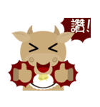Wow  " Cow "（個別スタンプ：23）