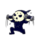 skull here there（個別スタンプ：30）
