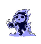 skull here there（個別スタンプ：33）