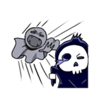 skull here there（個別スタンプ：34）