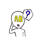 AB型人間（個別スタンプ：21）