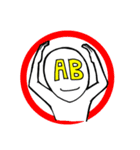 AB型人間（個別スタンプ：22）