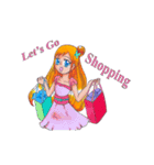Dreamy Girl with her Friends（個別スタンプ：6）