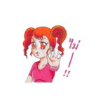 Dreamy Girl with her Friends（個別スタンプ：14）