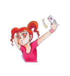Dreamy Girl with her Friends（個別スタンプ：16）