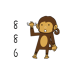 M Ja Monkey＆Naughty Mouse（個別スタンプ：34）