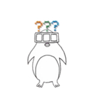 ステッチ文字×手描き動物（個別スタンプ：38）