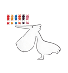 ステッチ文字×手描き動物（個別スタンプ：39）