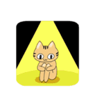 ニヒルな ねこ（個別スタンプ：1）